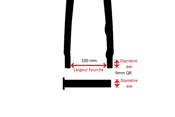 FYB- Kit complet - Flip Flop - Blocage rapide 9 mm QR